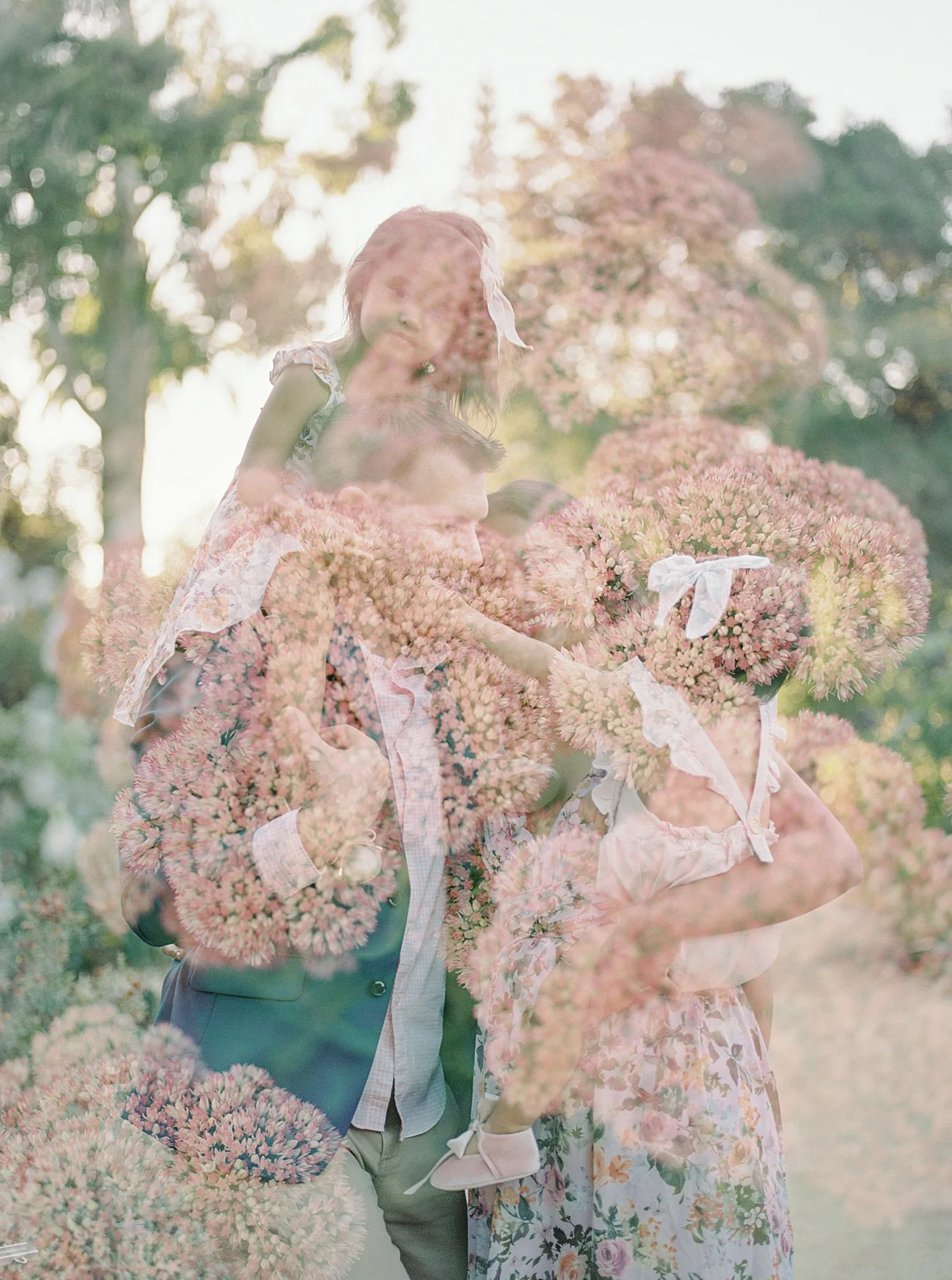 Double exposure on film by Julia Shelepova - Palo Alto family photographer